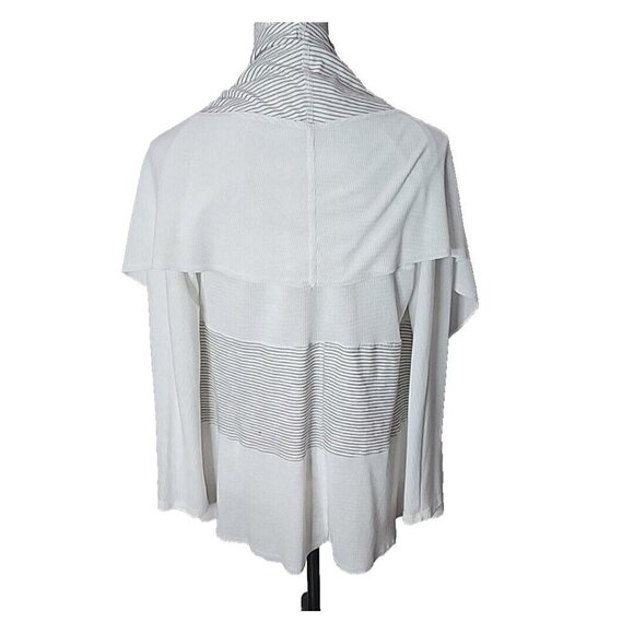 Soft Surroundings Open Front Drape Cardigan White Women's XS - Picture 4 of 8